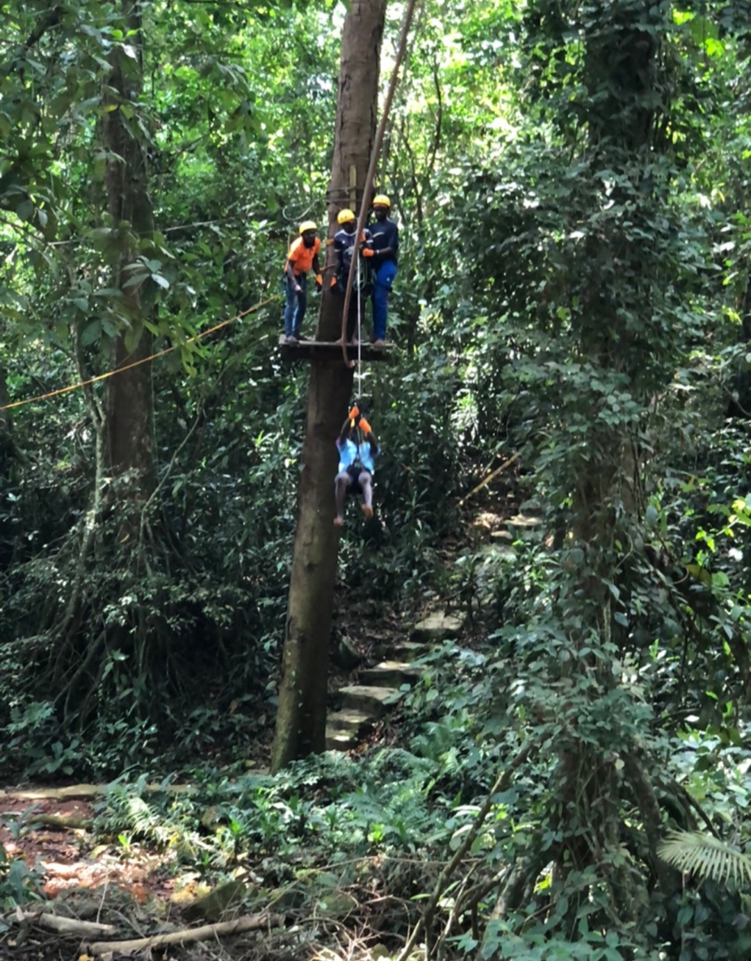 Ziplining at Address Resort Kalangala