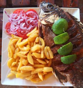 Whole Fish Lunch Entebbe